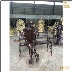 鑄造步行街人物雕塑 