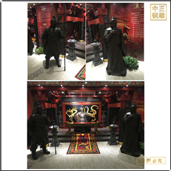 古代士兵將軍銅雕塑鑄造廠家 
