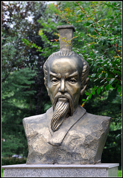 屈原銅雕塑