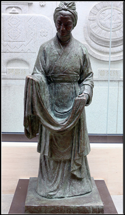黃道婆銅雕塑