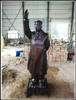 毛主席銅雕塑|鑄銅毛主席雕塑價格