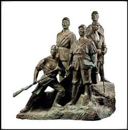 抗戰主題雕塑|抗戰情景小品