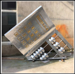 加工算盤雕塑|園林算盤景觀