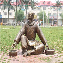 中醫抓藥雕塑